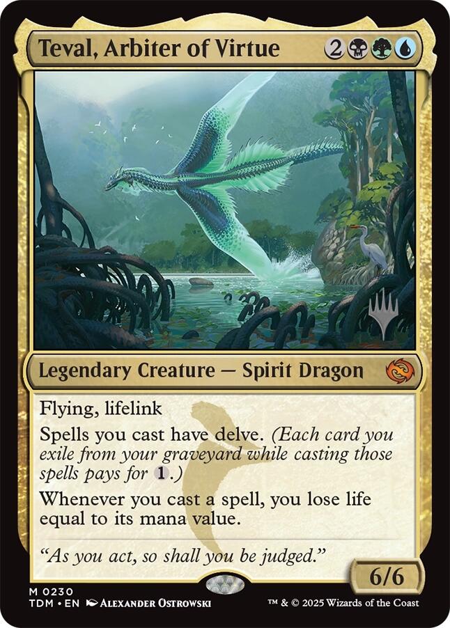 Teval, Arbiter of Virtue [Tarkir: Dragonstorm Promos] | GnG Games