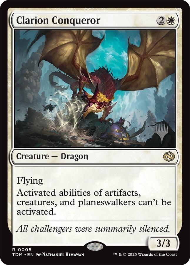 Clarion Conqueror [Tarkir: Dragonstorm Promos] | GnG Games