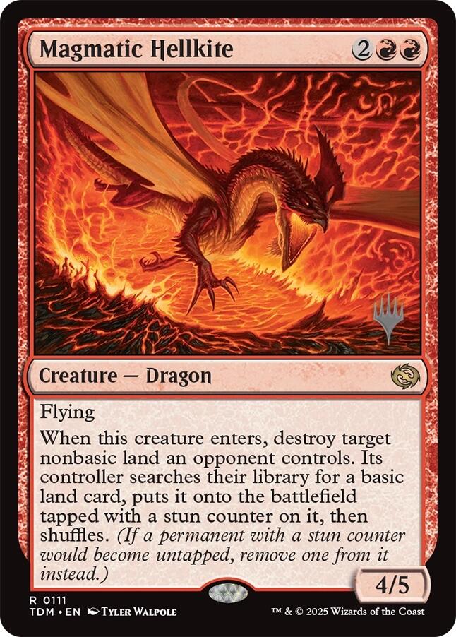 Magmatic Hellkite [Tarkir: Dragonstorm Promos] | GnG Games