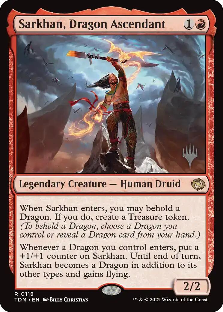 Sarkhan, Dragon Ascendant [Tarkir: Dragonstorm Promos] | GnG Games