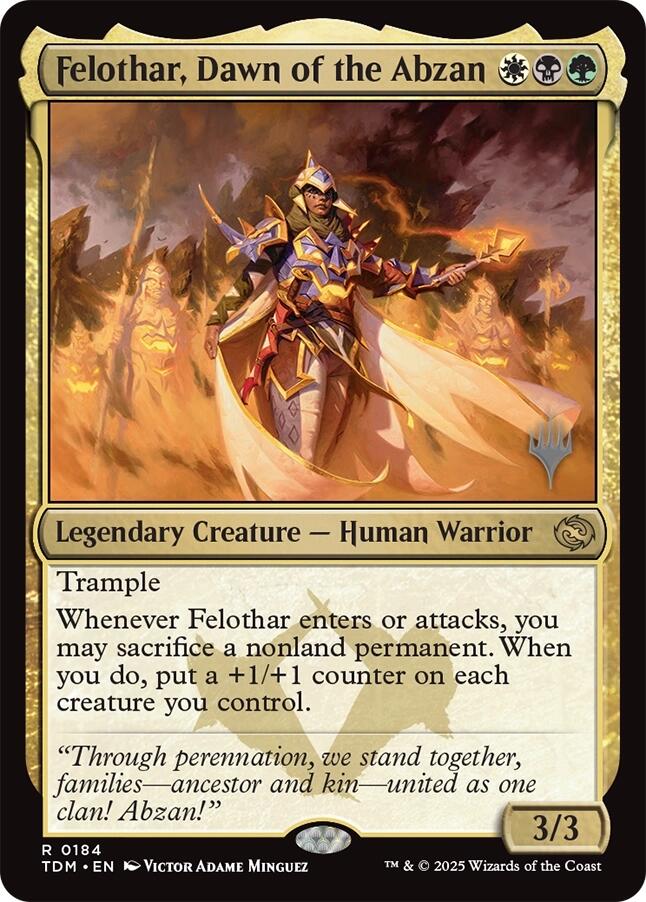 Felothar, Dawn of the Abzan [Tarkir: Dragonstorm Promos] | GnG Games