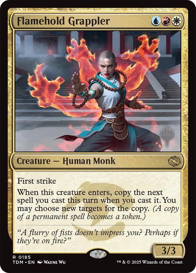 Flamehold Grappler [Tarkir: Dragonstorm Promos] | GnG Games