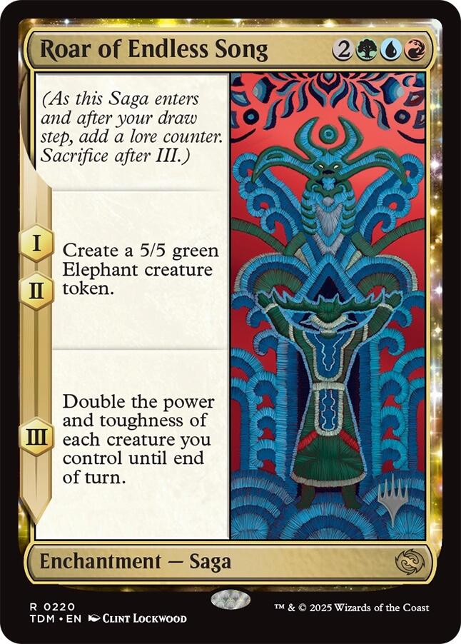 Roar of Endless Song [Tarkir: Dragonstorm Promos] | GnG Games