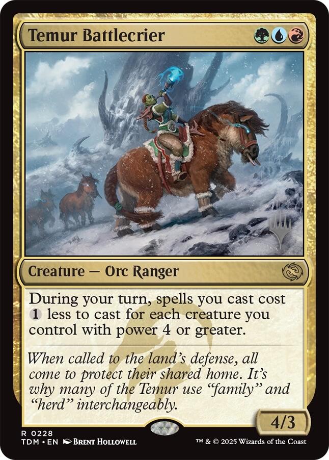 Temur Battlecrier [Tarkir: Dragonstorm Promos] | GnG Games