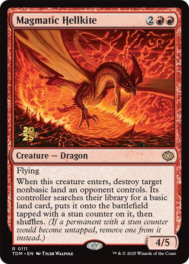Magmatic Hellkite [Tarkir: Dragonstorm Prerelease Promos] | GnG Games