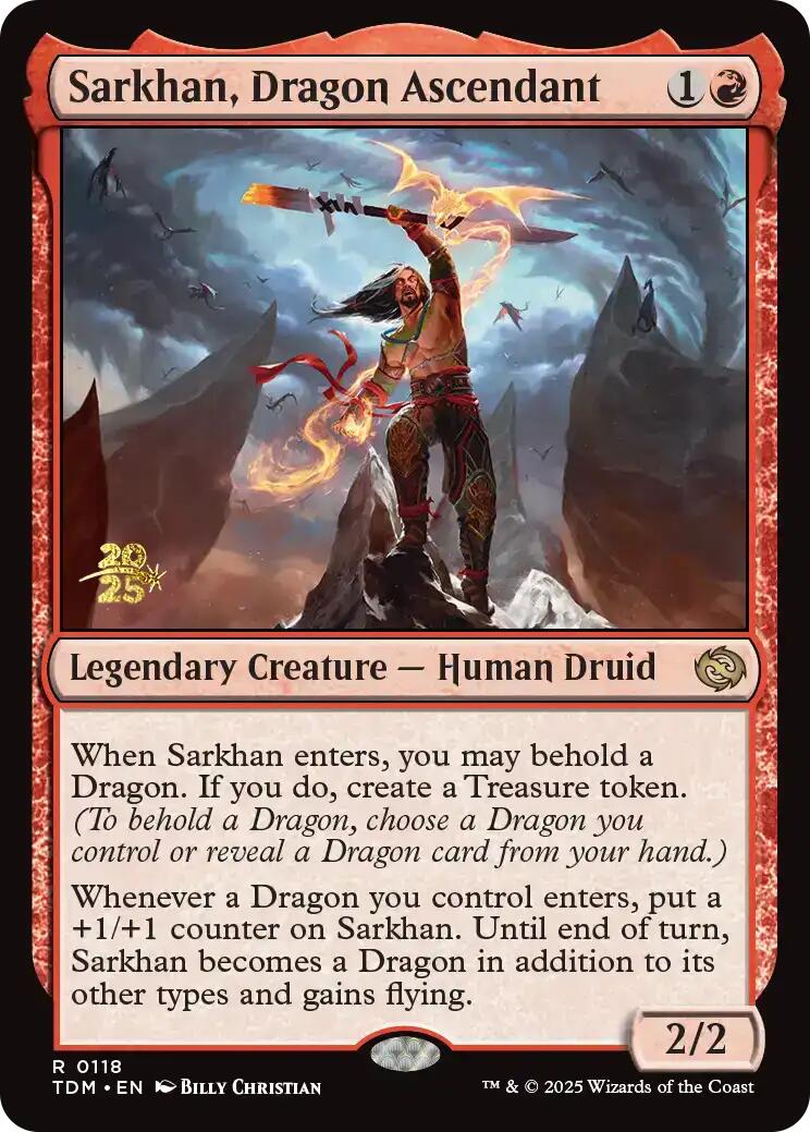 Sarkhan, Dragon Ascendant [Tarkir: Dragonstorm Prerelease Promos] | GnG Games