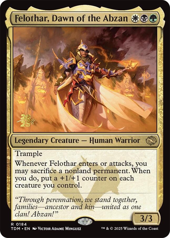 Felothar, Dawn of the Abzan [Tarkir: Dragonstorm Prerelease Promos] | GnG Games