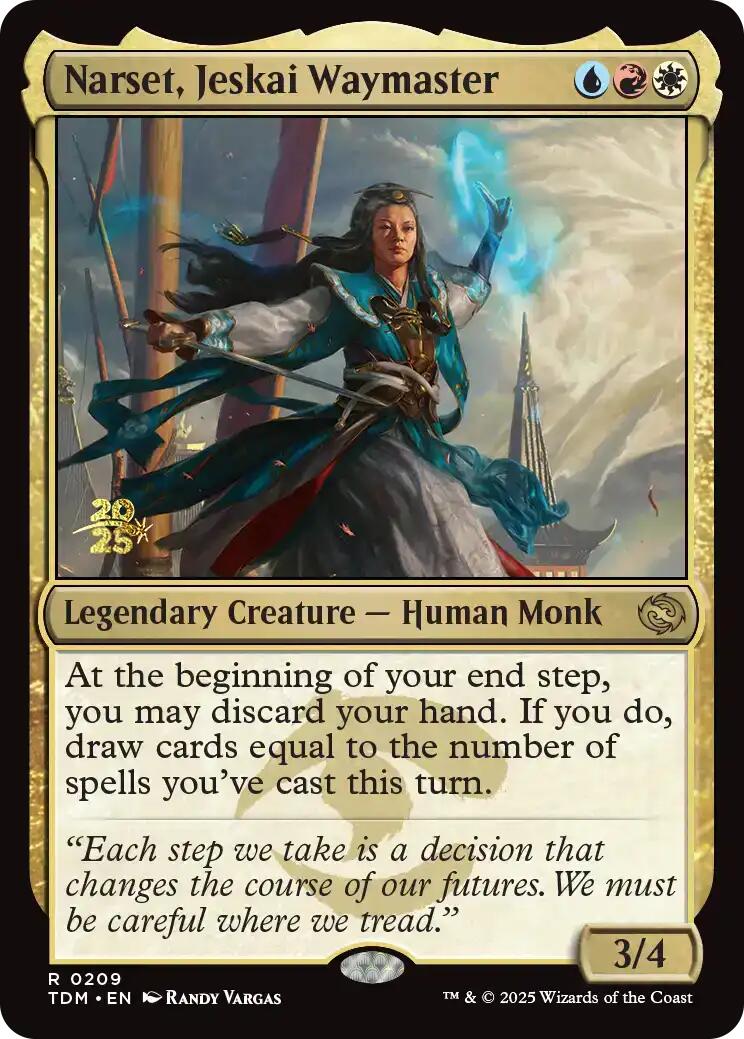 Narset, Jeskai Waymaster [Tarkir: Dragonstorm Prerelease Promos] | GnG Games