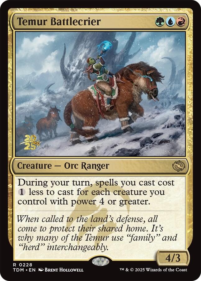 Temur Battlecrier [Tarkir: Dragonstorm Prerelease Promos] | GnG Games