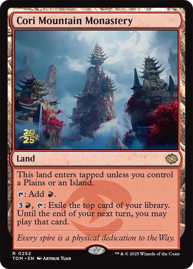 Cori Mountain Monastery [Tarkir: Dragonstorm Prerelease Promos] | GnG Games