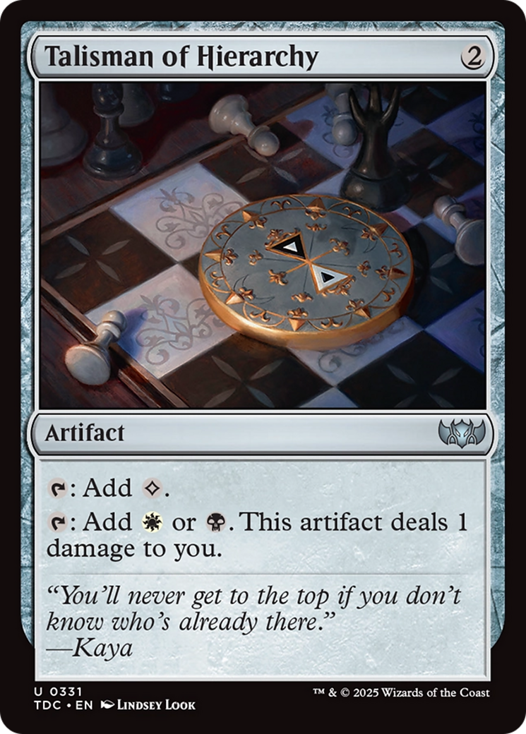 Talisman of Hierarchy [Tarkir: Dragonstorm Commander] | GnG Games