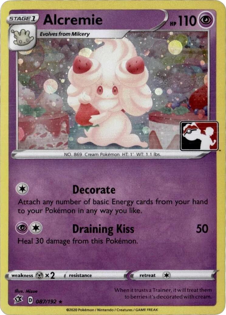 Alcremie (087/192) (Play Pokemon Promo) [League & Championship Cards] | GnG Games