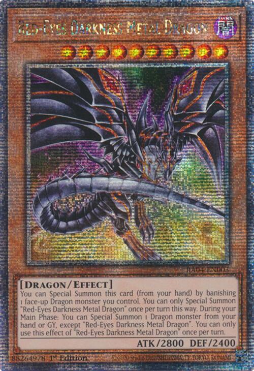 Red-Eyes Darkness Metal Dragon (Alternate Art) [RA04-EN003] Quarter Century Secret Rare | GnG Games