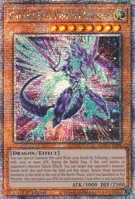 Galaxy-Eyes Photon Dragon (New Art) [RA04-EN008] Quarter Century Secret Rare | GnG Games