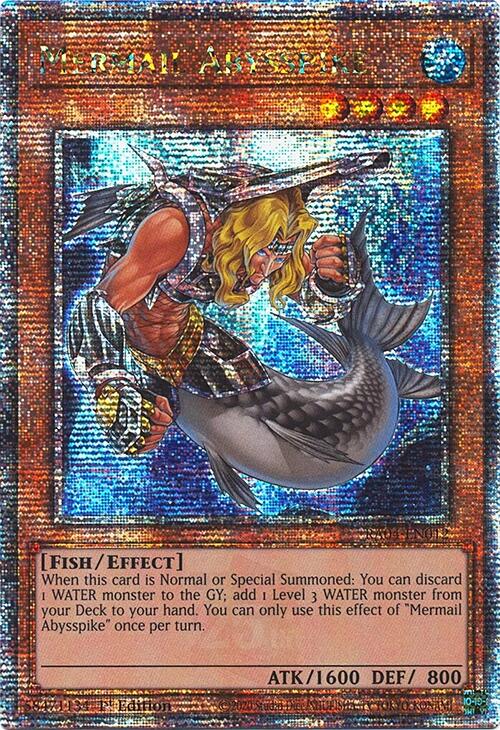 Mermail Abysspike [RA04-EN012] Quarter Century Secret Rare | GnG Games