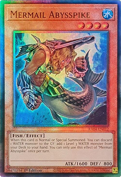 Mermail Abysspike [RA04-EN012] Prismatic Ultimate Rare | GnG Games