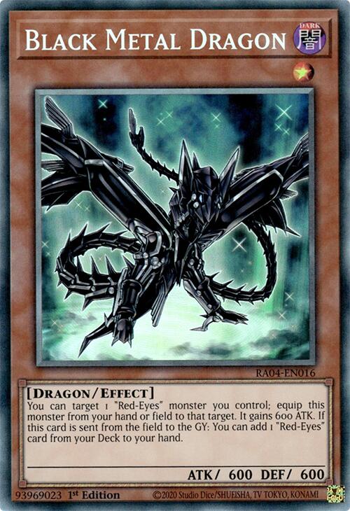 Black Metal Dragon [RA04-EN016] Prismatic Collector's Rare | GnG Games
