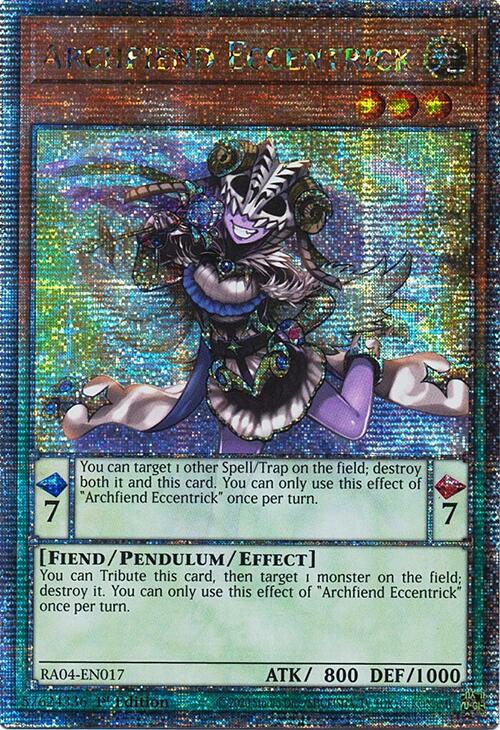 Archfiend Eccentrick [RA04-EN017] Quarter Century Secret Rare | GnG Games