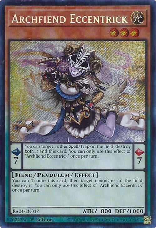 Archfiend Eccentrick [RA04-EN017] Secret Rare | GnG Games