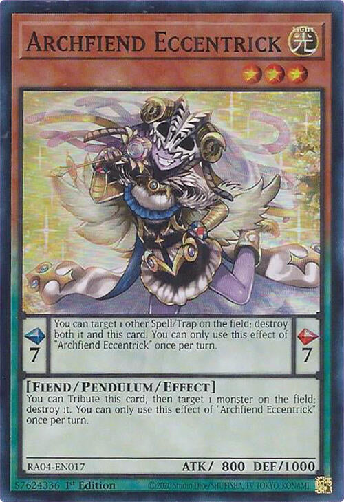 Archfiend Eccentrick [RA04-EN017] Super Rare | GnG Games