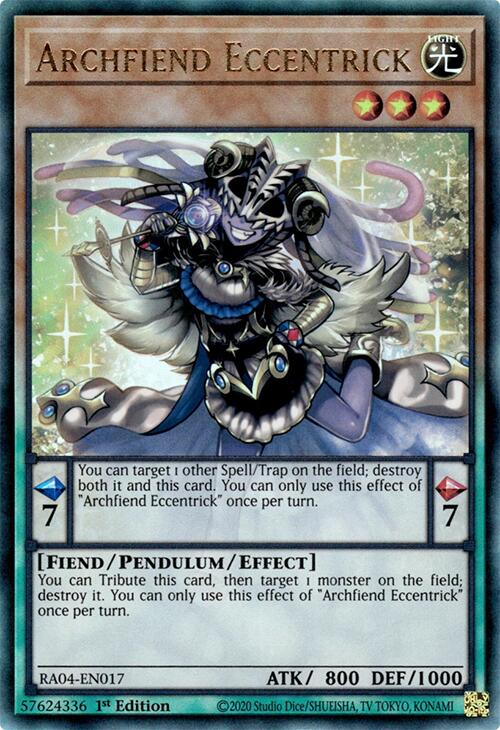 Archfiend Eccentrick [RA04-EN017] Prismatic Ultimate Rare | GnG Games