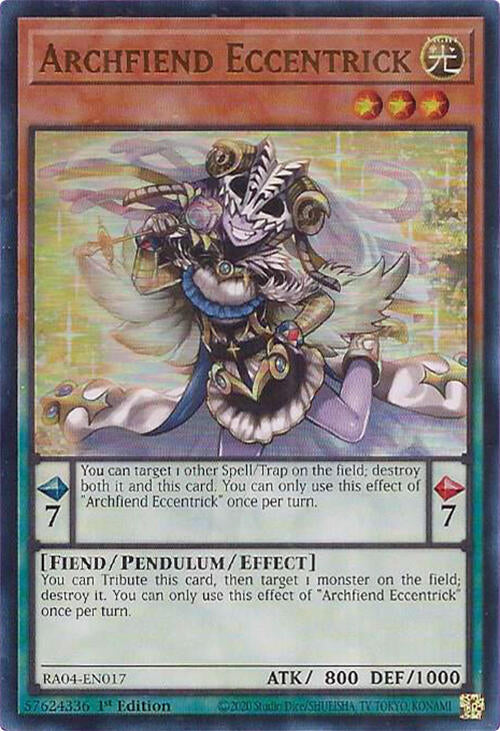 Archfiend Eccentrick [RA04-EN017] Ultra Rare | GnG Games