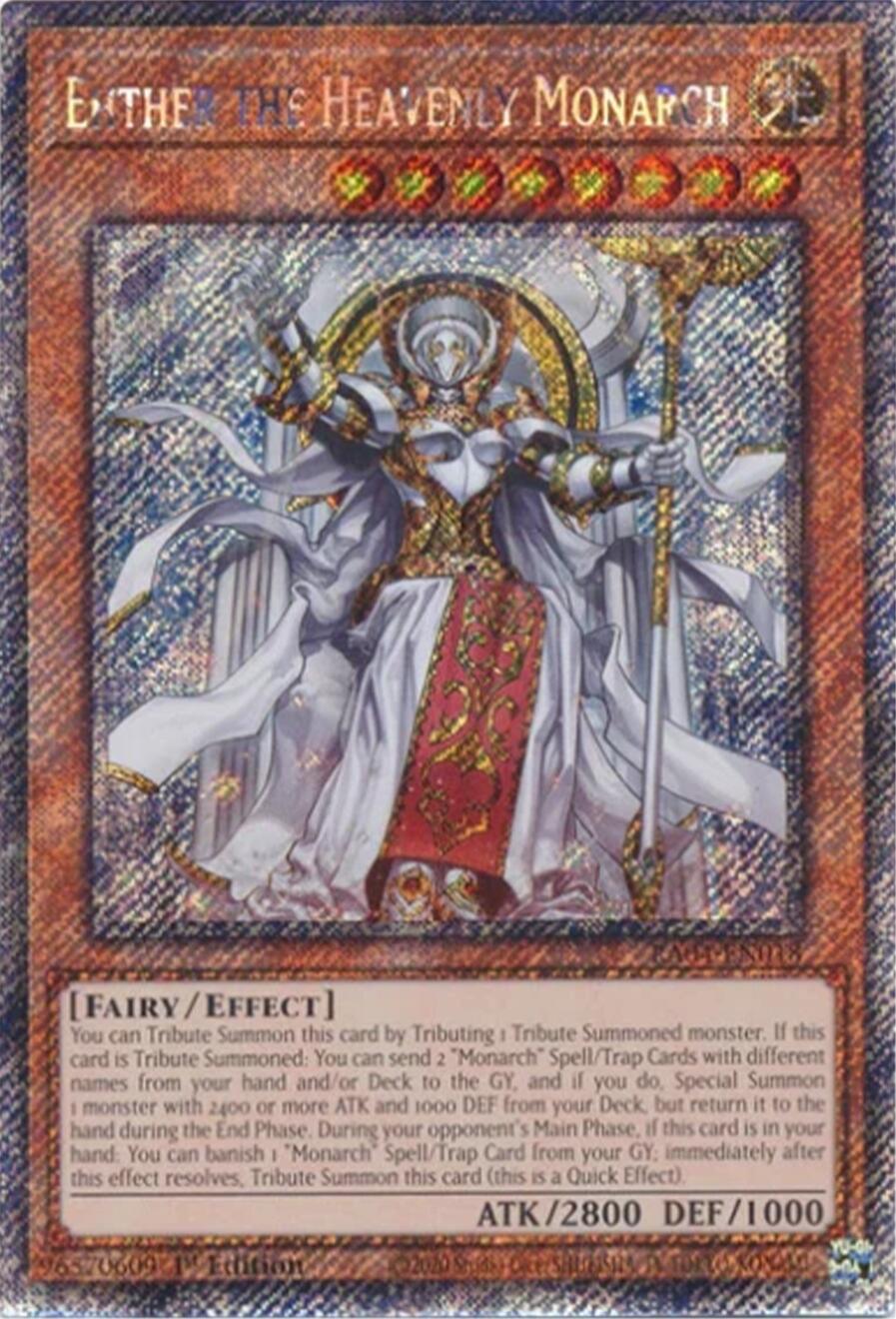 Ehther the Heavenly Monarch [RA04-EN018] Platinum Secret Rare | GnG Games