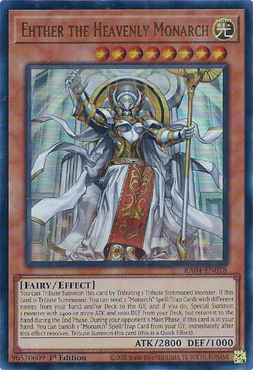 Ehther the Heavenly Monarch [RA04-EN018] Ultra Rare | GnG Games