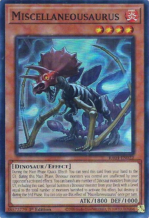 Miscellaneousaurus [RA04-EN022] Super Rare | GnG Games