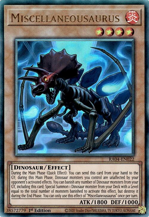 Miscellaneousaurus [RA04-EN022] Prismatic Ultimate Rare | GnG Games