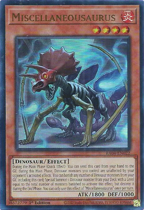 Miscellaneousaurus [RA04-EN022] Ultra Rare | GnG Games