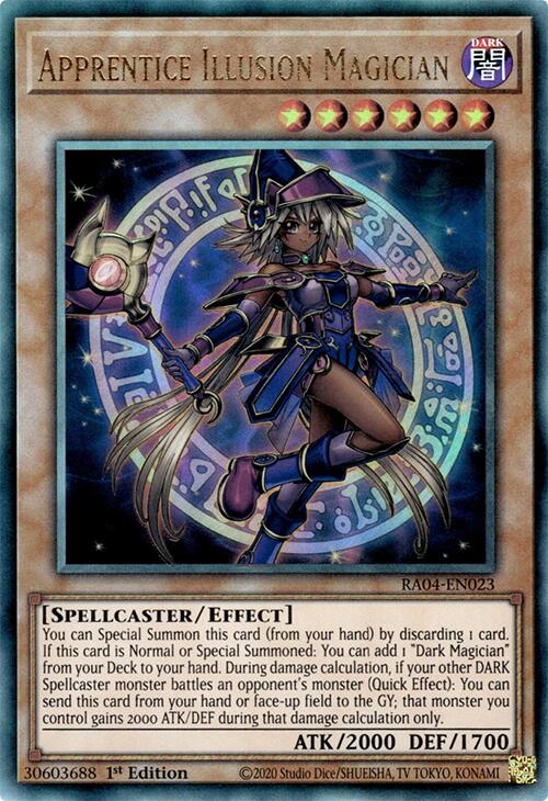Apprentice Illusion Magician [RA04-EN023] Prismatic Ultimate Rare | GnG Games