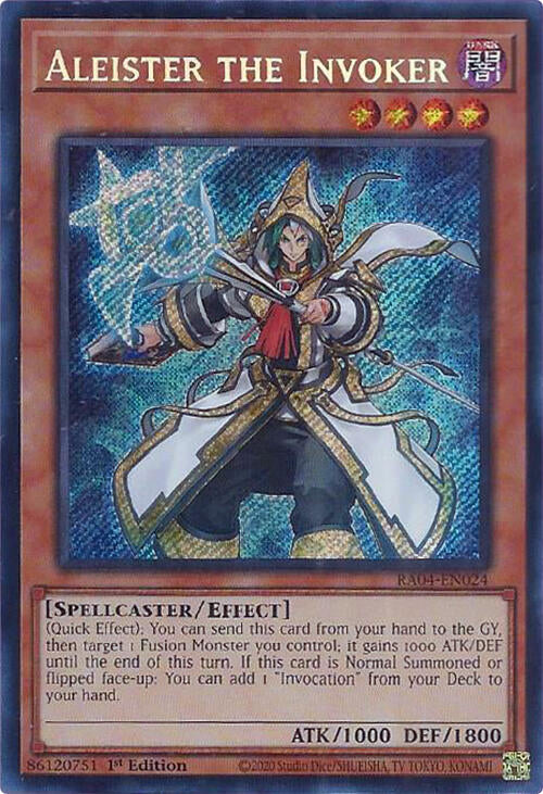 Aleister the Invoker (Alternate Art) [RA04-EN024] Secret Rare | GnG Games
