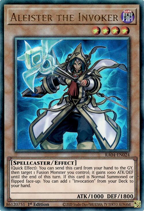 Aleister the Invoker (Alternate Art) [RA04-EN024] Prismatic Ultimate Rare | GnG Games