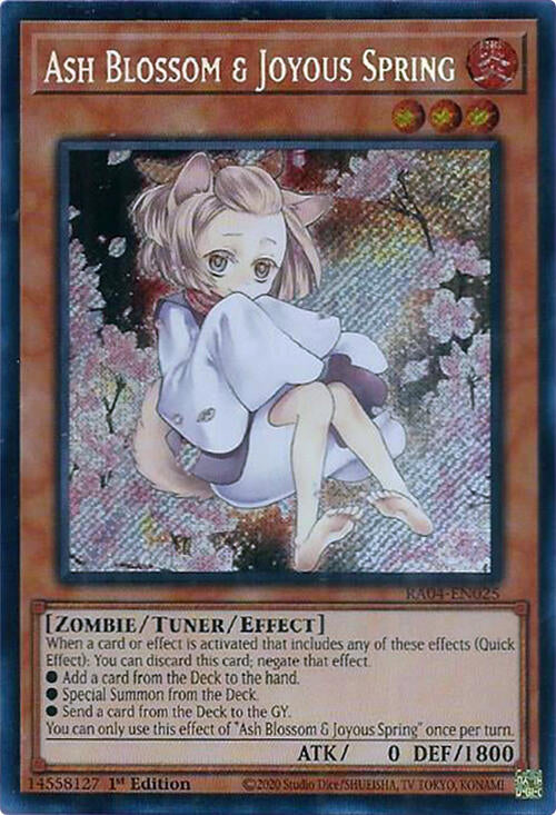 Ash Blossom & Joyous Spring (Alternate Art) [RA04-EN025] Secret Rare | GnG Games