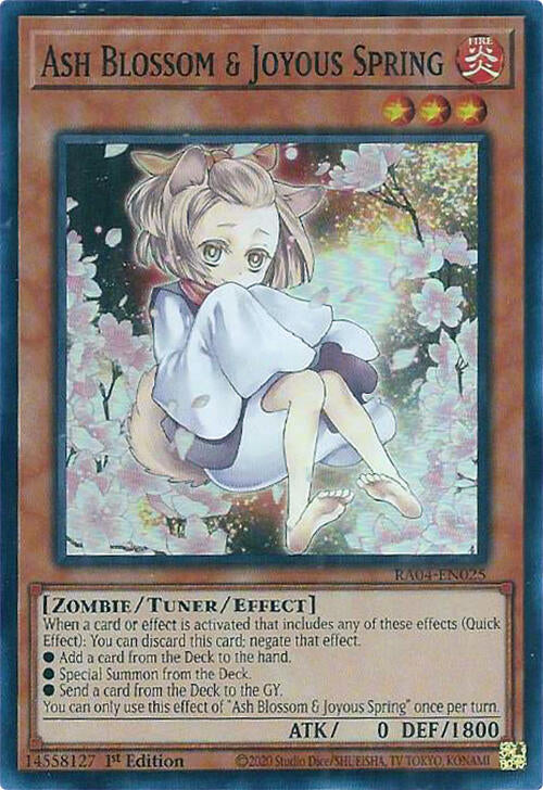 Ash Blossom & Joyous Spring (Alternate Art) [RA04-EN025] Super Rare | GnG Games