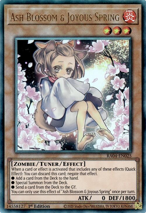 Ash Blossom & Joyous Spring (Alternate Art) [RA04-EN025] Prismatic Ultimate Rare | GnG Games