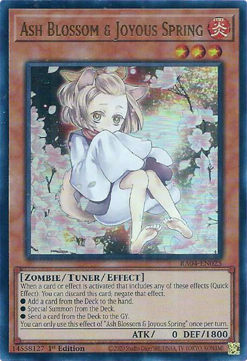 Ash Blossom & Joyous Spring (Alternate Art) [RA04-EN025] Ultra Rare | GnG Games
