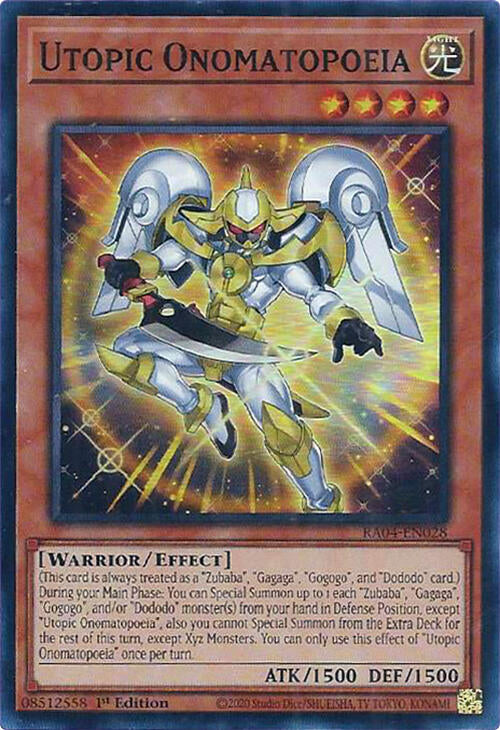 Utopic Onomatopoeia [RA04-EN028] Super Rare | GnG Games