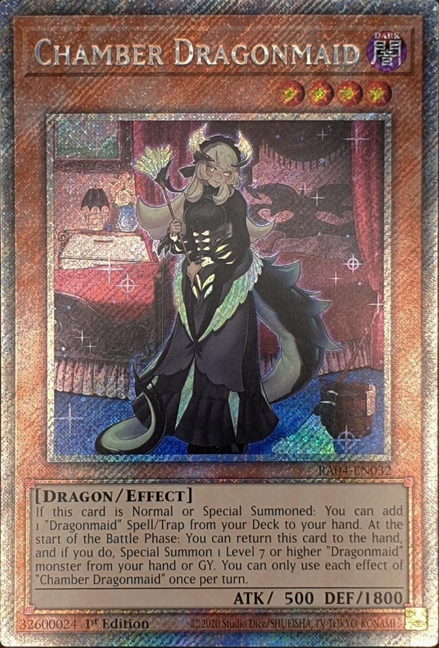 Chamber Dragonmaid [RA04-EN032] Platinum Secret Rare | GnG Games