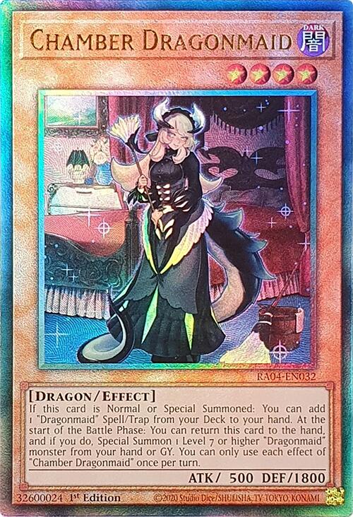 Chamber Dragonmaid [RA04-EN032] Prismatic Ultimate Rare | GnG Games