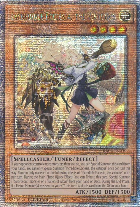 Incredible Ecclesia, the Virtuous (New Art) [RA04-EN039] Quarter Century Secret Rare | GnG Games