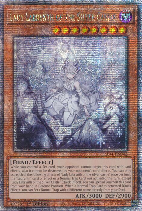 Lady Labrynth of the Silver Castle (New Art) [RA04-EN042] Quarter Century Secret Rare | GnG Games