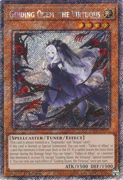Guiding Quem, the Virtuous [RA04-EN043] Platinum Secret Rare | GnG Games