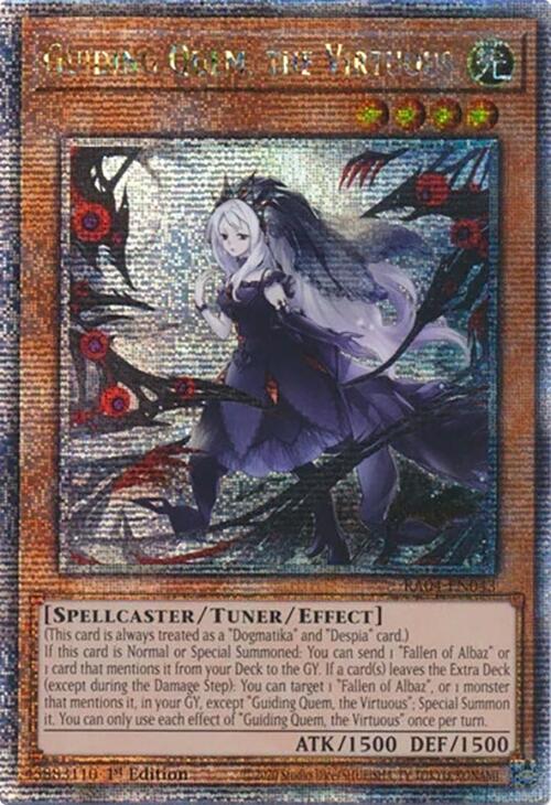 Guiding Quem, the Virtuous [RA04-EN043] Quarter Century Secret Rare | GnG Games