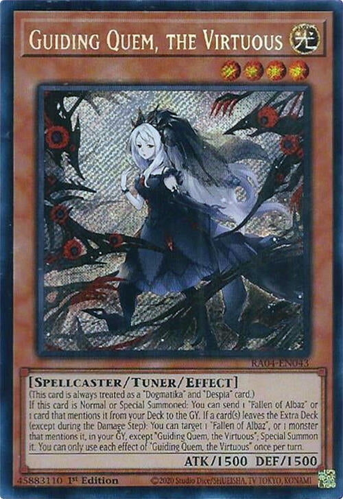 Guiding Quem, the Virtuous [RA04-EN043] Secret Rare | GnG Games