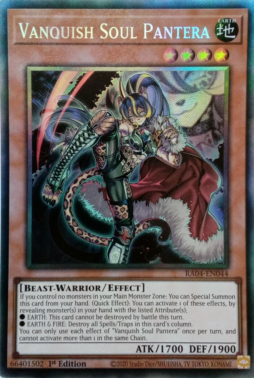 Vanquish Soul Pantera [RA04-EN044] Prismatic Collector's Rare | GnG Games