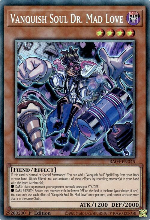 Vanquish Soul Dr. Mad Love [RA04-EN045] Prismatic Collector's Rare | GnG Games