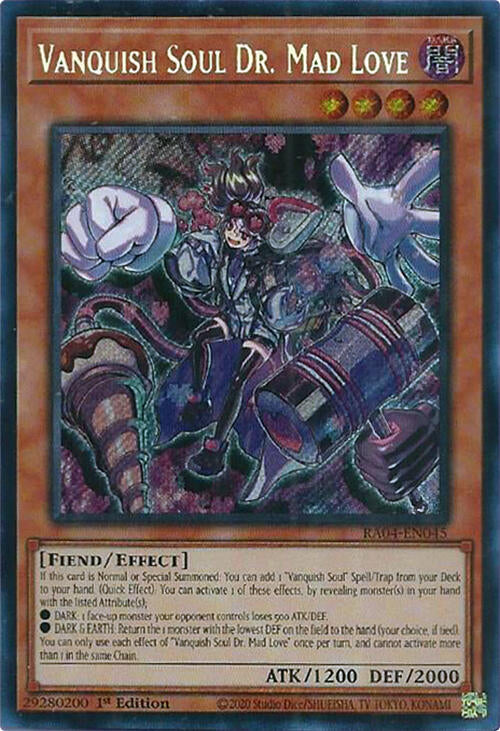 Vanquish Soul Dr. Mad Love [RA04-EN045] Secret Rare | GnG Games