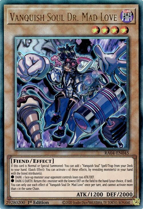 Vanquish Soul Dr. Mad Love [RA04-EN045] Prismatic Ultimate Rare | GnG Games